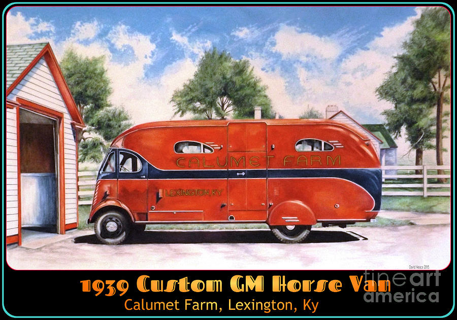 Horse Van Drawing by David Neace CPX