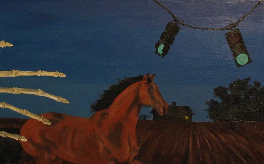 Horse Painting by Violet Jaffe
