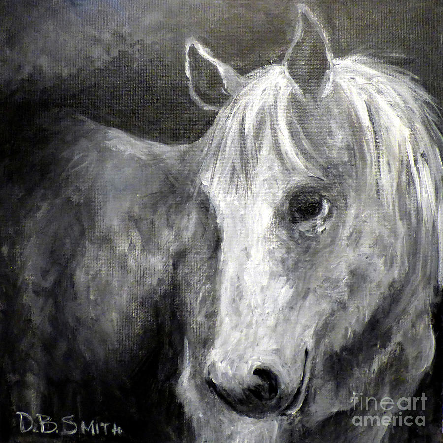 Horse With the Mona Lisa Smile Painting by Deborah Smith