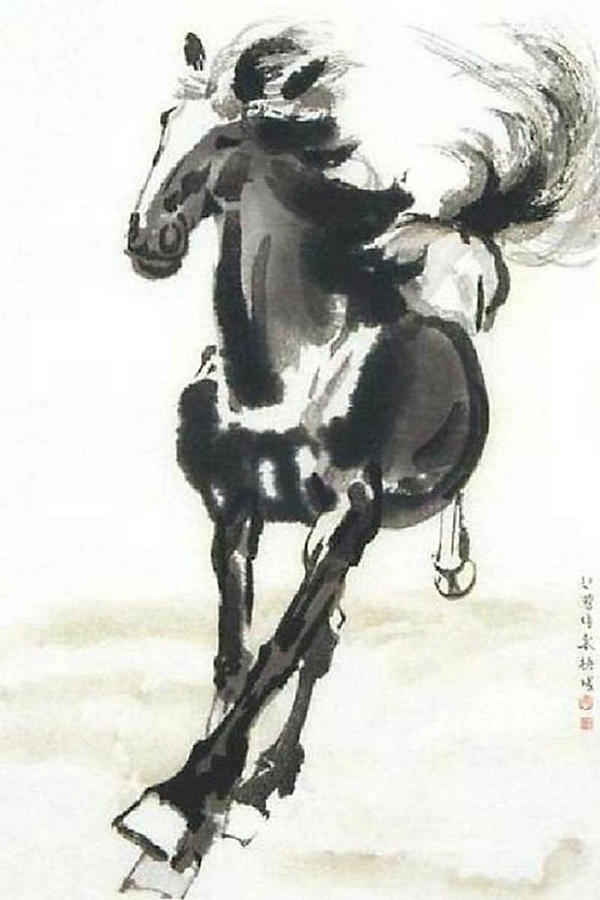 Horse Painting - Horse - Xu Beihong by Krystal M