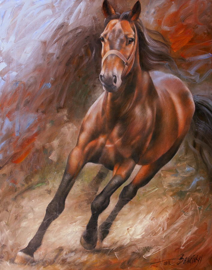 Animal Painting - Horse2 by Arthur Braginsky