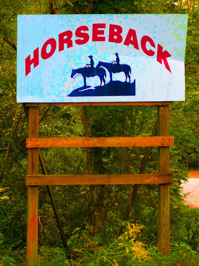 Horseback 1 Painting by Jeelan Clark