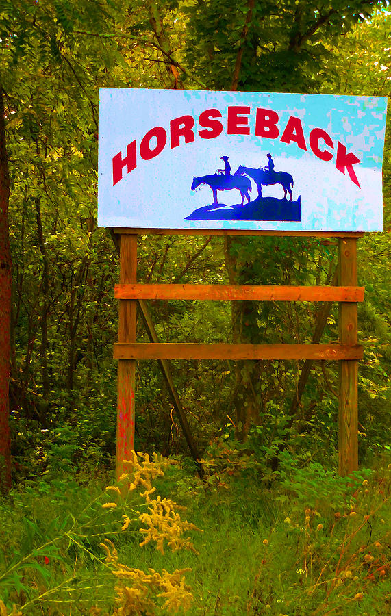 Horseback 2 Painting by Jeelan Clark