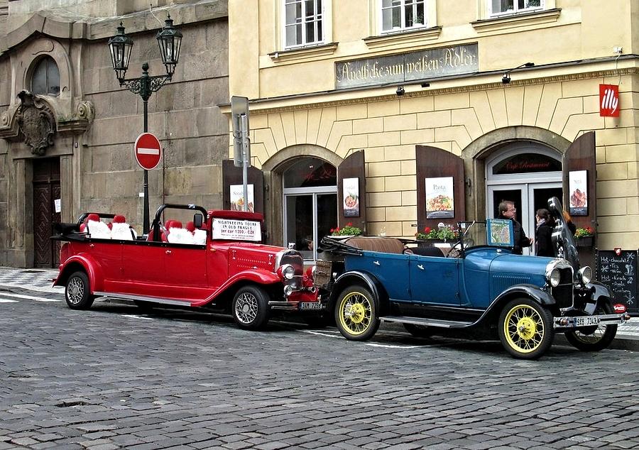 Horseless Carriage Rides - Prague Photograph by Betty Buller Whitehead
