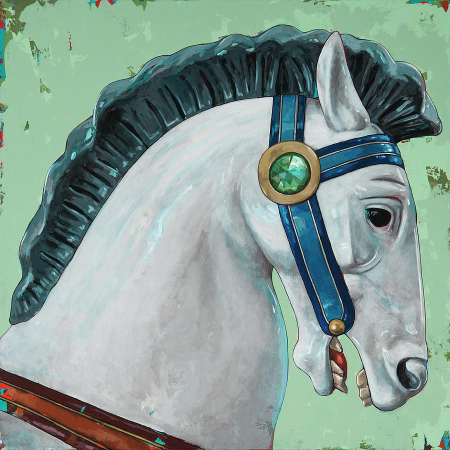 Horses #4 Painting by David Palmer