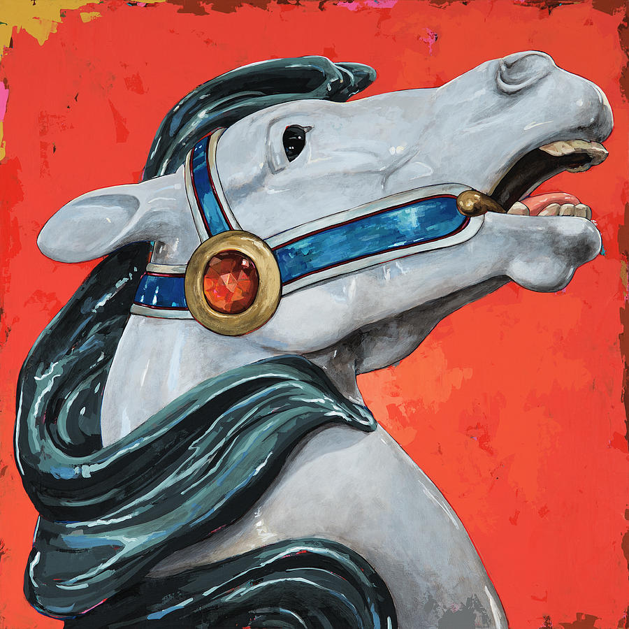 Horse Painting - Horses #5 by David Palmer