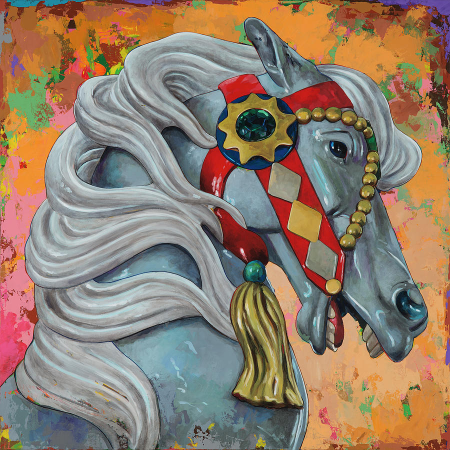 Horse Painting - Horses #6 by David Palmer