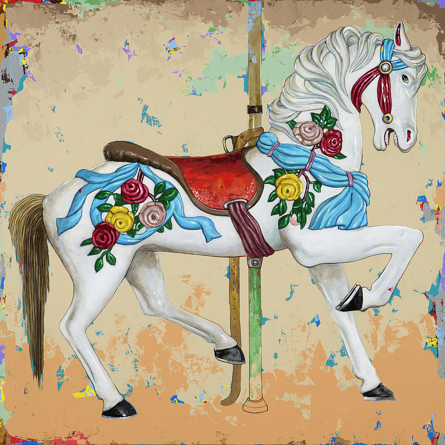 Horse Painting - Horses #7 by David Palmer