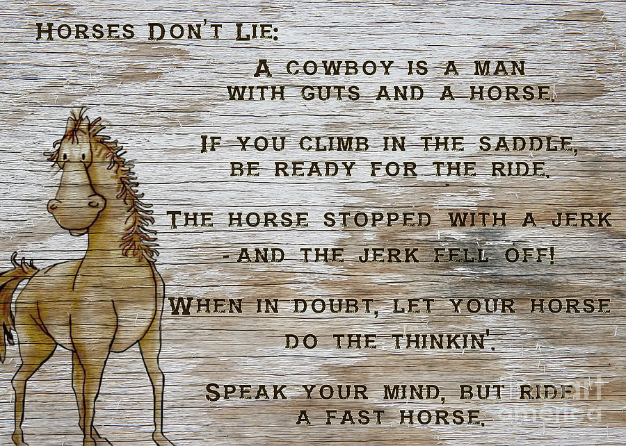 Horses Dont Lie Digital Art by Olga Hamilton