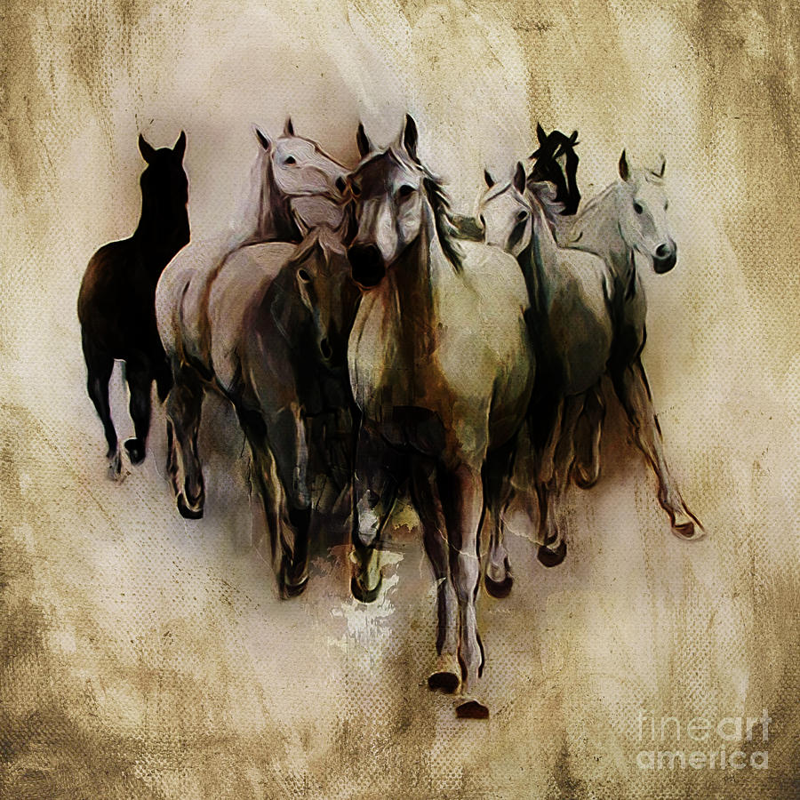 Horses  Painting by Gull G