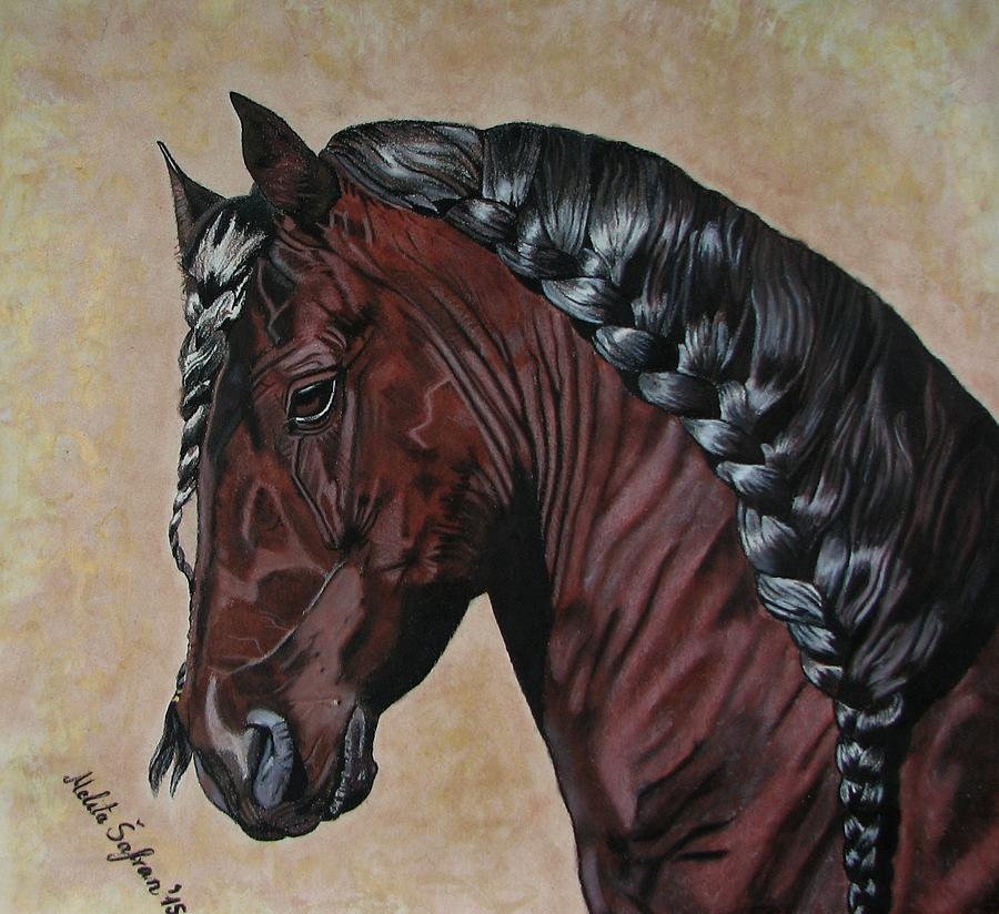 Horse Painting - Horses haircut by Melita Safran