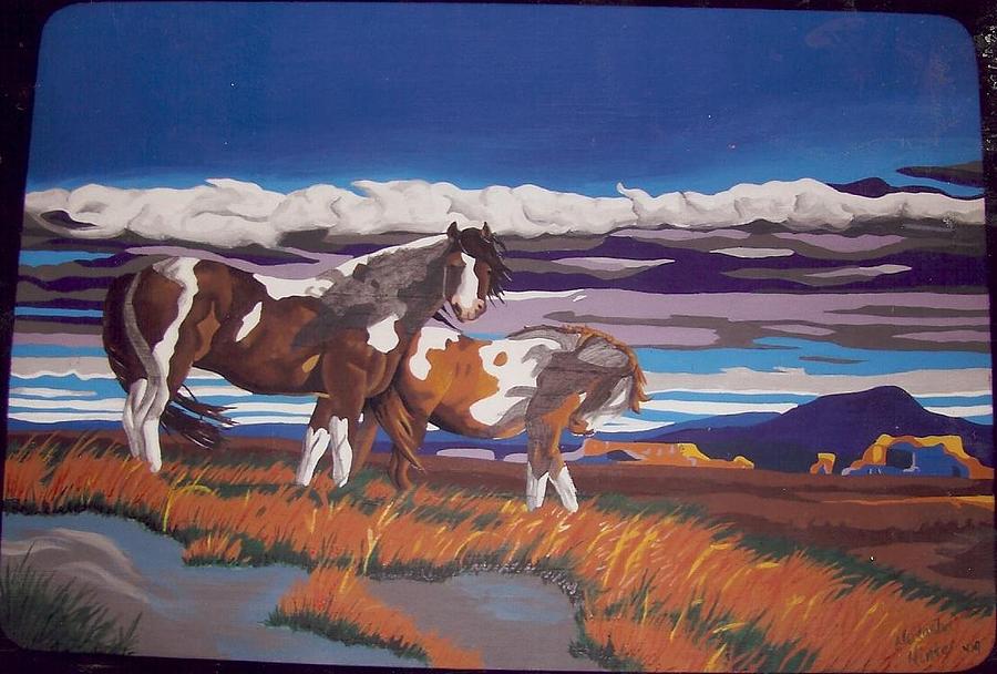 Horses Painting by Natasha Minter | Fine Art America