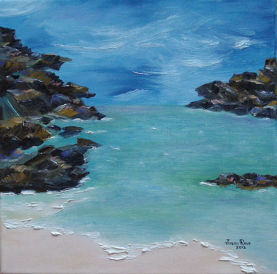 Horseshoe Bay, Bermuda Painting by Judith Rhue