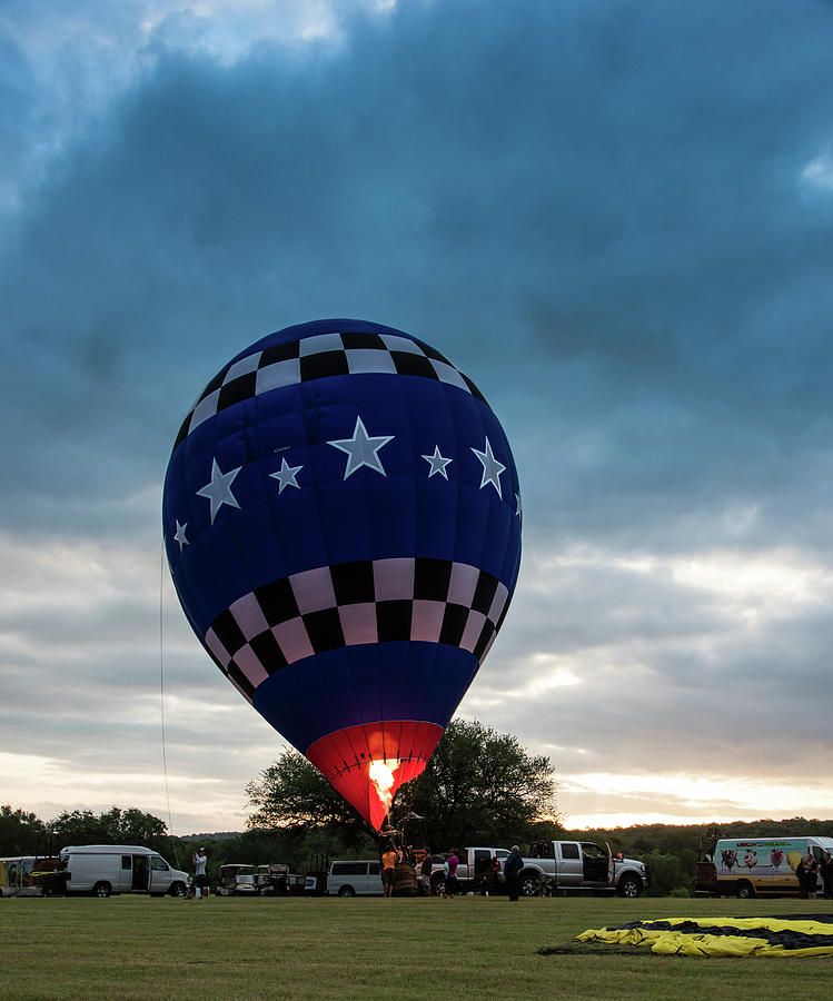 Horseshoe Bay Texas First Balloon Photograph by JG Thompson Fine Art