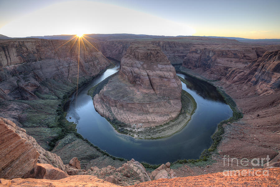 Bend Photograph - Horseshoe Bend on the Colorado River  by Trekkerimages Photography
