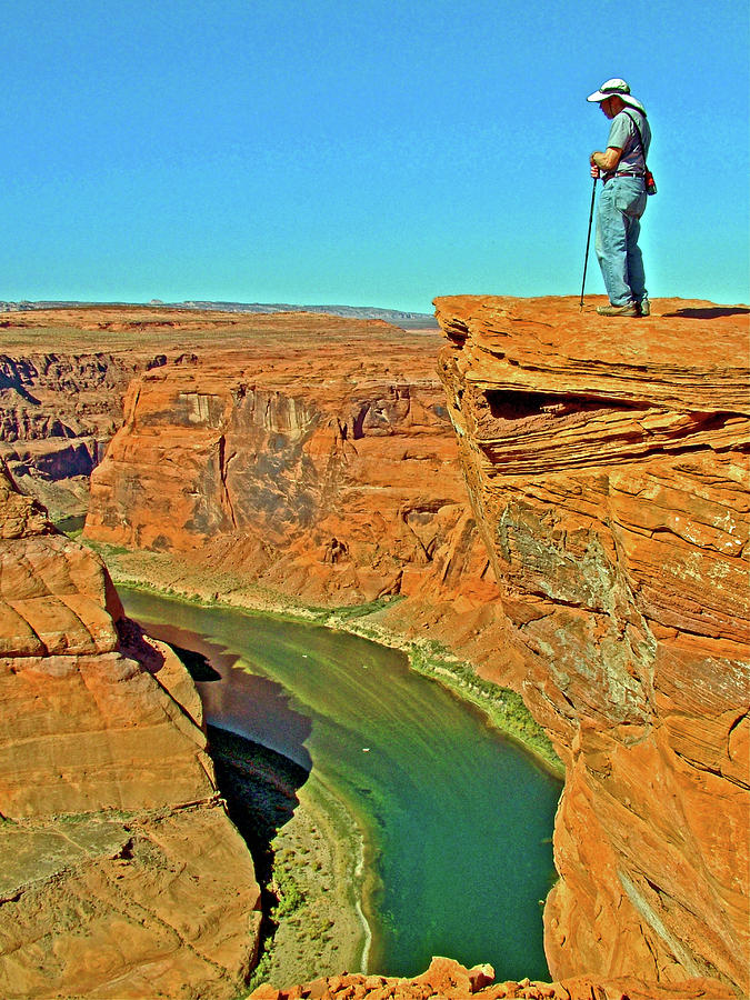 Horseshoe Bend Overlook in Glen Canyon National Recreation Area-Arizona Photograph by Ruth Hager