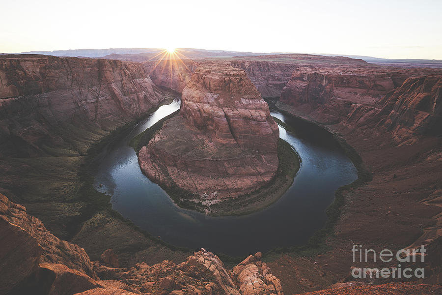 Horseshoe Bend Sunset Photograph by JR Photography