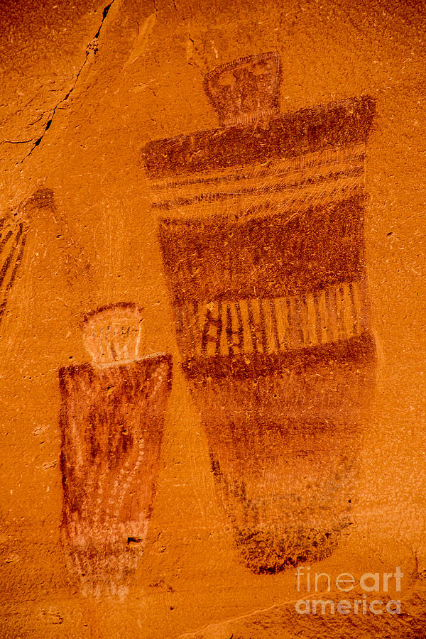 Horseshoe Canyon Great Gallery Figure 2 - Pictographs Photograph by Gary Whitton