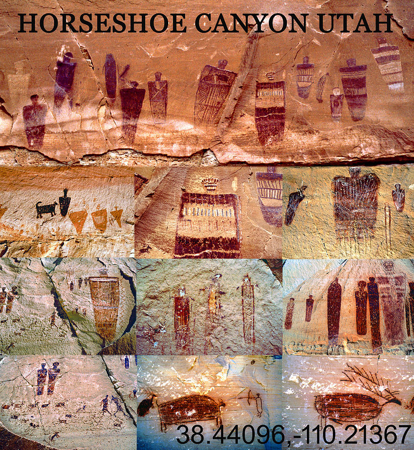 Horseshoe Canyon rock art site Photograph by David Lee Thompson