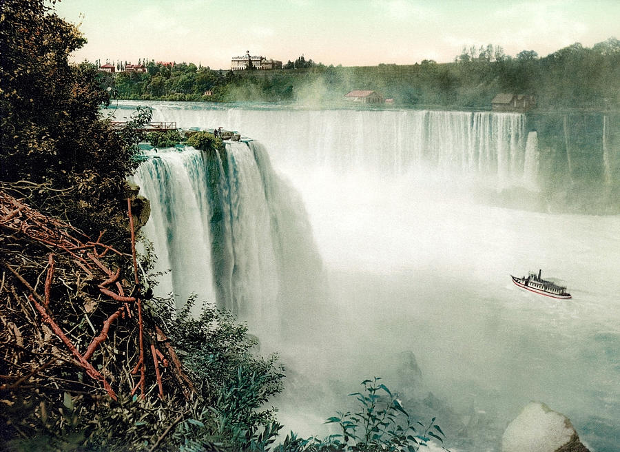 Horseshoe Falls of Niagara - View from Goat Island Photograph by War Is Hell Store