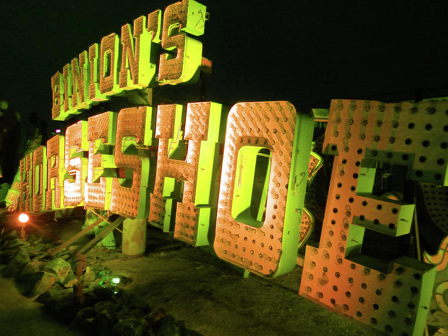 Horseshoe Neon Photograph