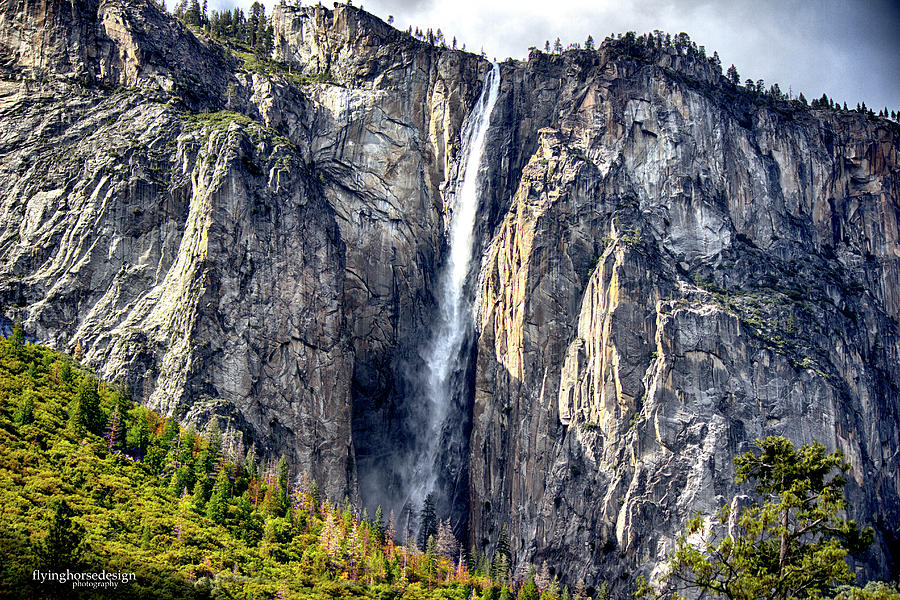 Yosemite Photograph - Horsetail Falls by John Heywood Yosemite Photograph - Horsetail Falls by John Heywood