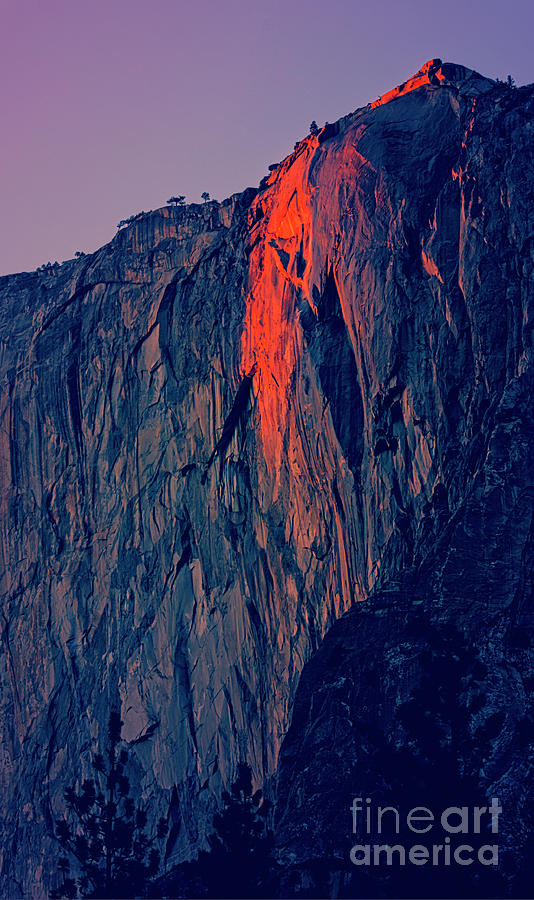 Horsetail Falls Yosemite Photograph by Jim And Emily Bush
