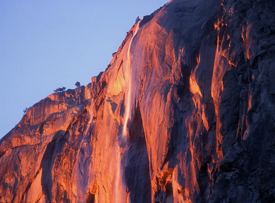 Horsetail Falls Yosemite National Park Photograph by John Burk