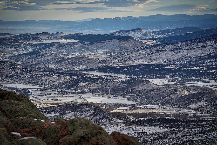 Winter Photograph - Horsetooth Mountain View by Paki OMeara