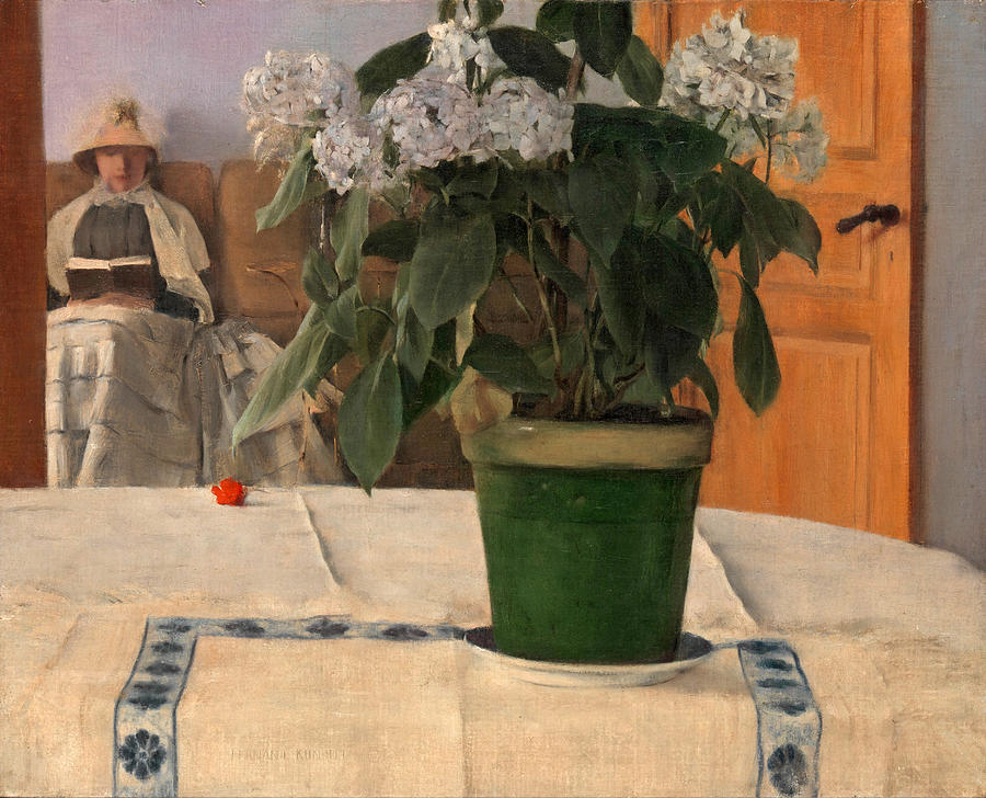 Fernand Khnopff Painting - Hortensia by Fernand Khnopff