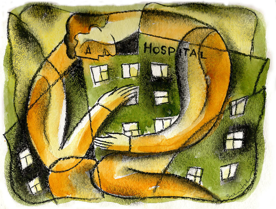 Hospital Painting by Leon Zernitsky