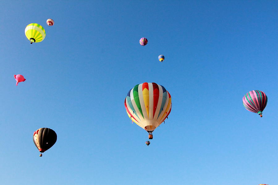 Hot Air Balloon Contest, Leon, Mx Photograph by Robert McKinstry