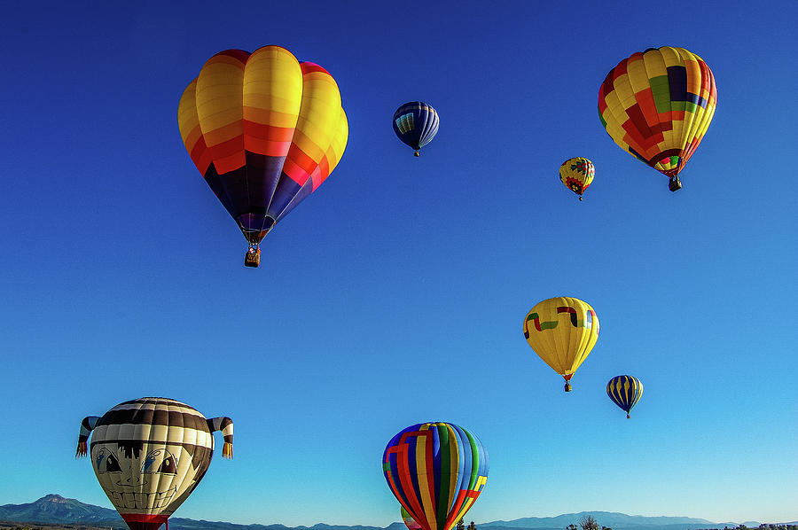 Hot Air Balloon Festival in Panguich, Utah Photograph by Bob Cuthbert