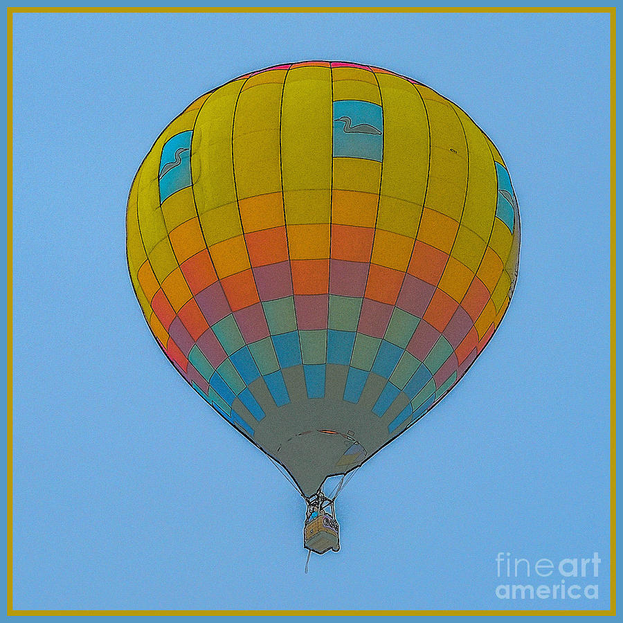 Hot Air Balloon in Sketch Photograph by Grace Grogan