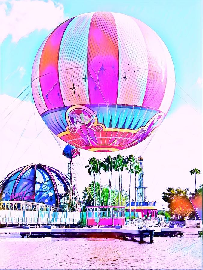 Hot Air Balloon Digital Art by Kenneth Krolikowski