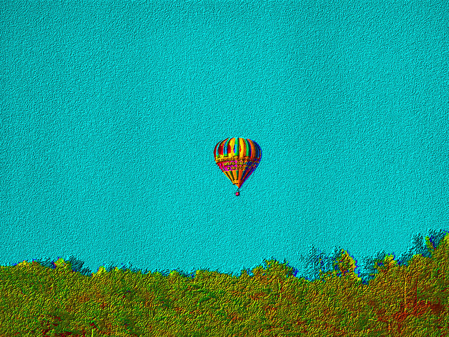 Hot Air Balloon Digital Art