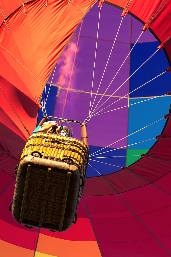 Hot Air Balloon Overhead Photograph by Brian Caldwell