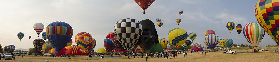 Hot Air Balloon Races Photograph by Rick Mosher
