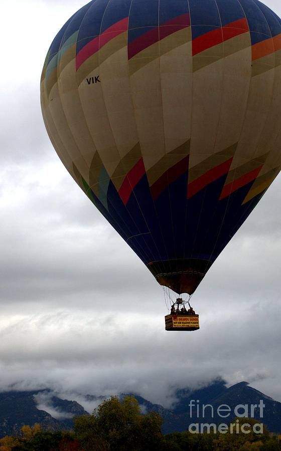 Fall Photograph - Hot Air Balloon Rally by Anjanette Douglas