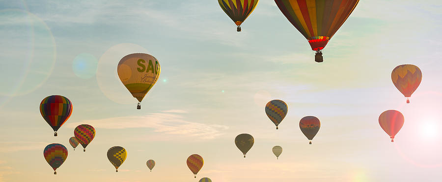 Hot Air Balloon Sunrise  Photograph by Brian Caldwell