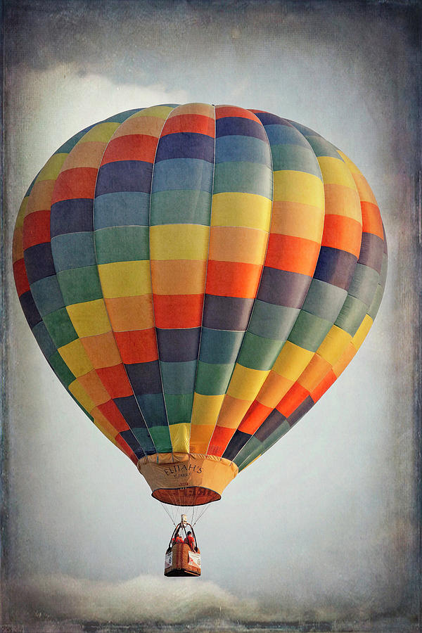 Hot Air Balloon Textured Photograph by Deborah Penland