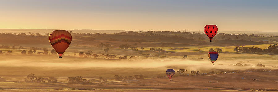 Hot Air Ballooning Photograph by Robert Caddy