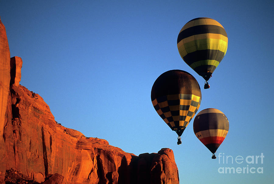 Hot Air Balloon Monument Valley 5 Photograph by Bob Christopher