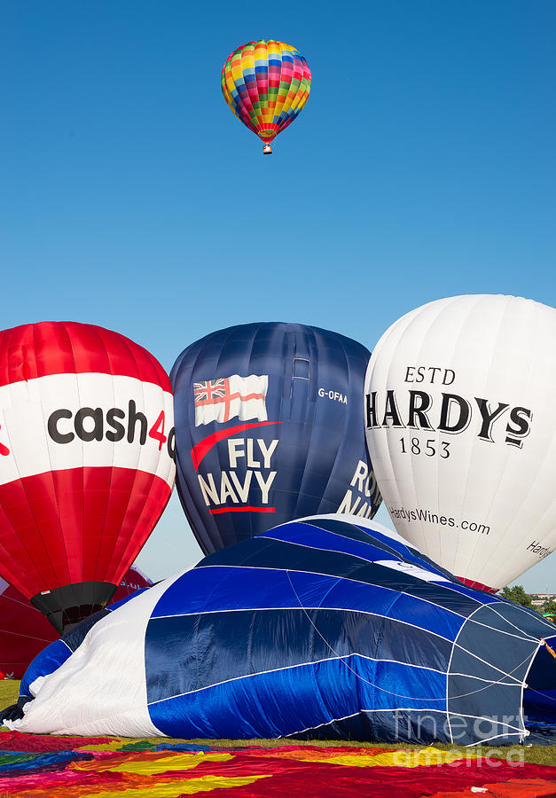 Hot air balloons. Bristol Balloon Fiesta Photograph by Colin Rayner