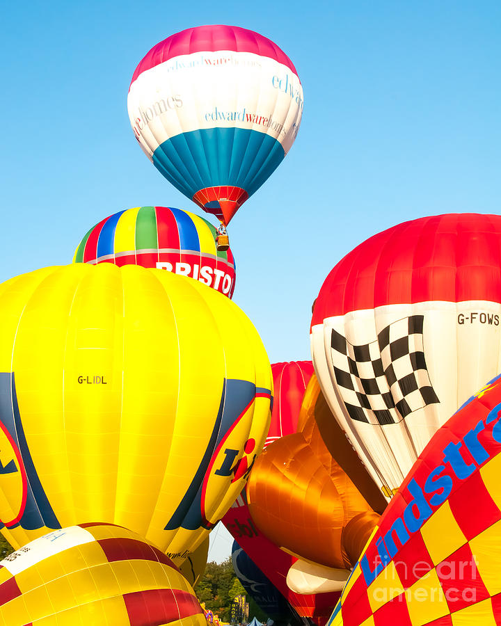 Hot air balloons Photograph by Colin Rayner