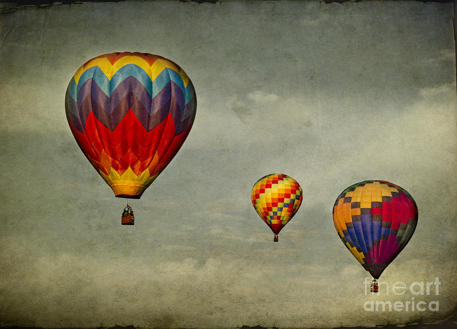 Transportation Photograph - Hot air balloons by Elena Nosyreva