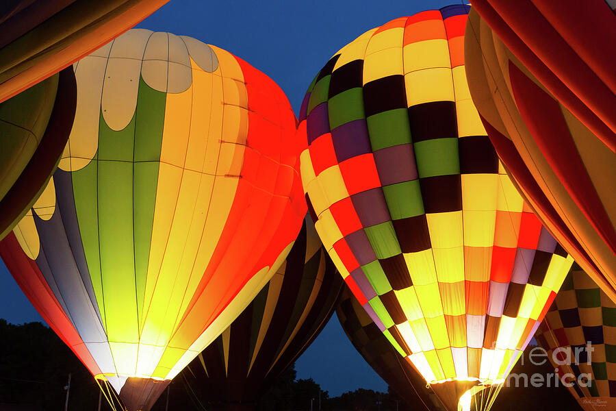 Hot Air Balloons Glow Photograph by Jennifer White