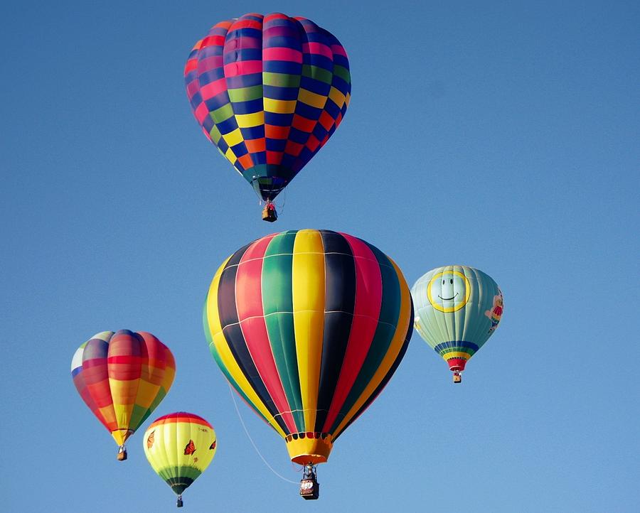 Hot Air Balloons in New Mexico Photograph by Karen McKenzie McAdoo