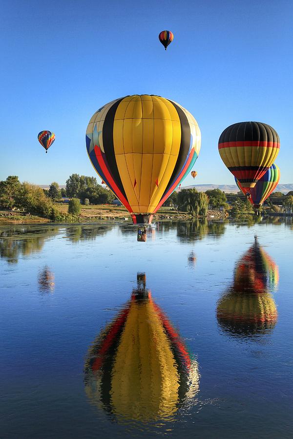 Hot air balloons Photograph by Lynn Hopwood