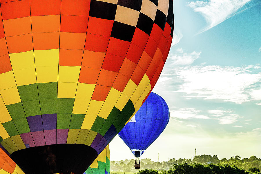 Hot Air Balloons Over Trees by Pete Hendley Hot Air Balloons Over Trees by Pete Hendley